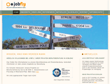 Tablet Screenshot of jobfly.de